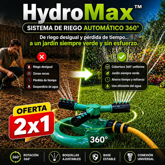 HydroMax™ Sistema de Riego Automático 360°