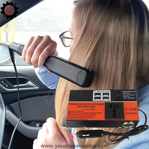 INVERSOR PRO MAX® Convierte el encendedor de tu vehículo en un tomacorriente multifuncional