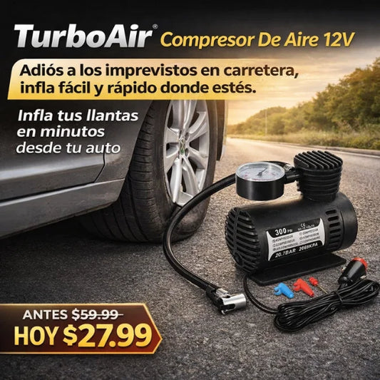 TurboAir® Compresor De Aire 12v