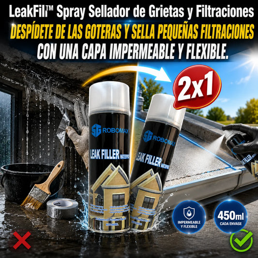 LeakFill™ Spray Sellador de Grietas y Filtraciones + PROMO 2X1