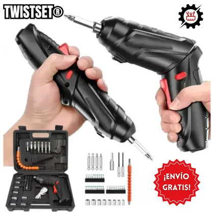 TwistSet® Juego Destornillador Eléctrico (Ahorra tiempo y esfuerzo en cada reparación con potencia precisa)
