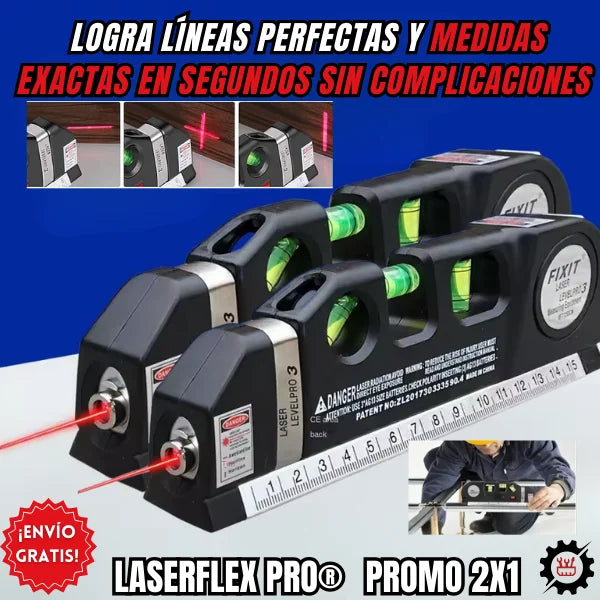 LaserFlex Pro® Resultados perfectos gracias a su precisión avanzada + PROMO 2X1 🎁