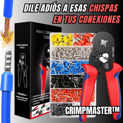 CrimpMaster™ Alicate de presión para crimpado preciso + 1200 piezas de regalo 🎁