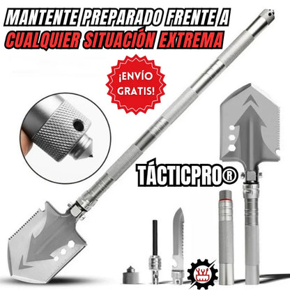 TÁCTICPRO® Pala táctica plegable multifuncional (Tu aliada en emergencias y aventuras)