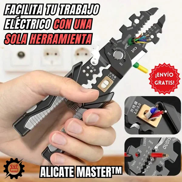 ALICATE MASTER™ 10 EN 1 Domina con facilidad todo tipo de cable y proyectos eléctricos