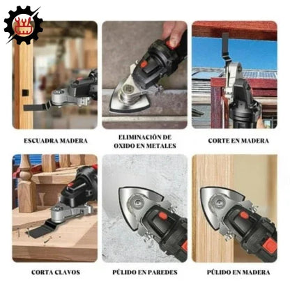 TOOLMASTER® ORIGINAL - Convertidor Universal para Amoladora 115 Y 125mm (Corta, Pule y Lija con facilidad)